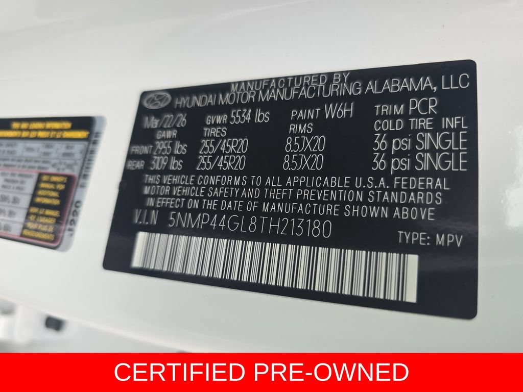 Certified 2026 Hyundai Santa Fe Limited FWD image 34