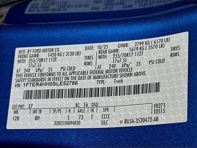 New 2025 Ford Ranger XLT w/ FX4 Off-Road Package image 17