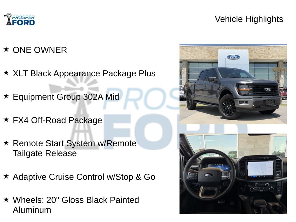 Used 2024 Ford F150 XLT w/ Equipment Group 302A MID AWD/4WD image 5