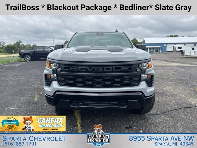 Certified 2024 Chevrolet Silverado 1500 Custom Trail Boss w/ Turbomax Blackout Package AWD/4WD image 8
