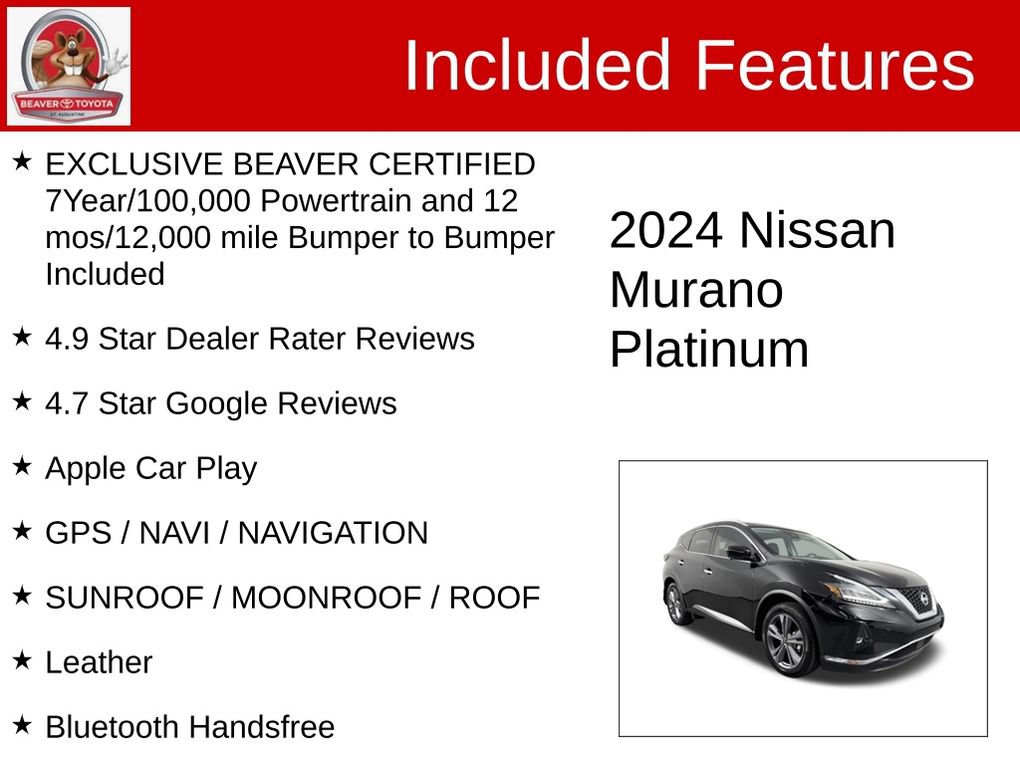 Used 2024 Nissan Murano Platinum w/ Cargo Package FWD image 4