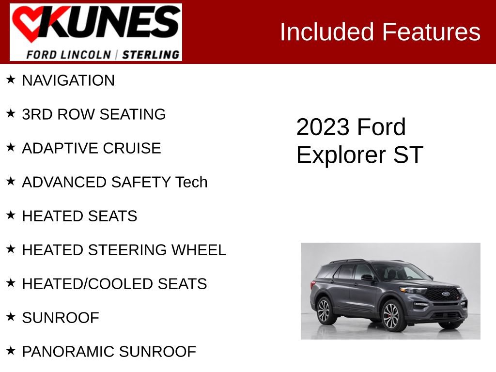 Used 2023 Ford Explorer ST AWD/4WD image 2