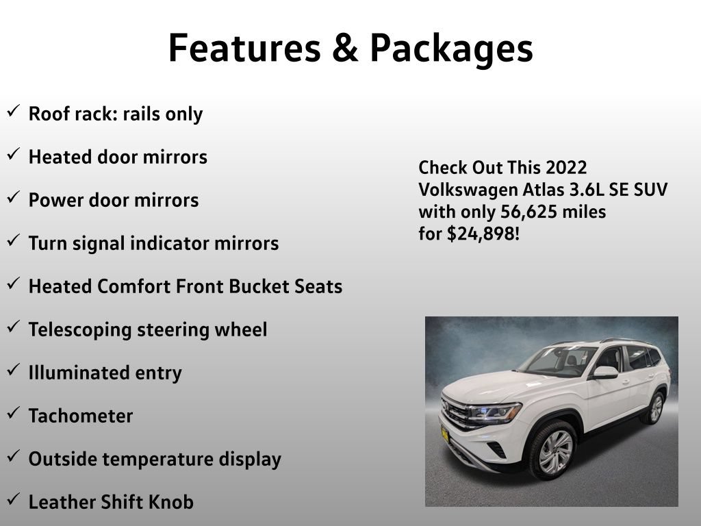 Used 2022 Volkswagen Atlas SE AWD/4WD image 20