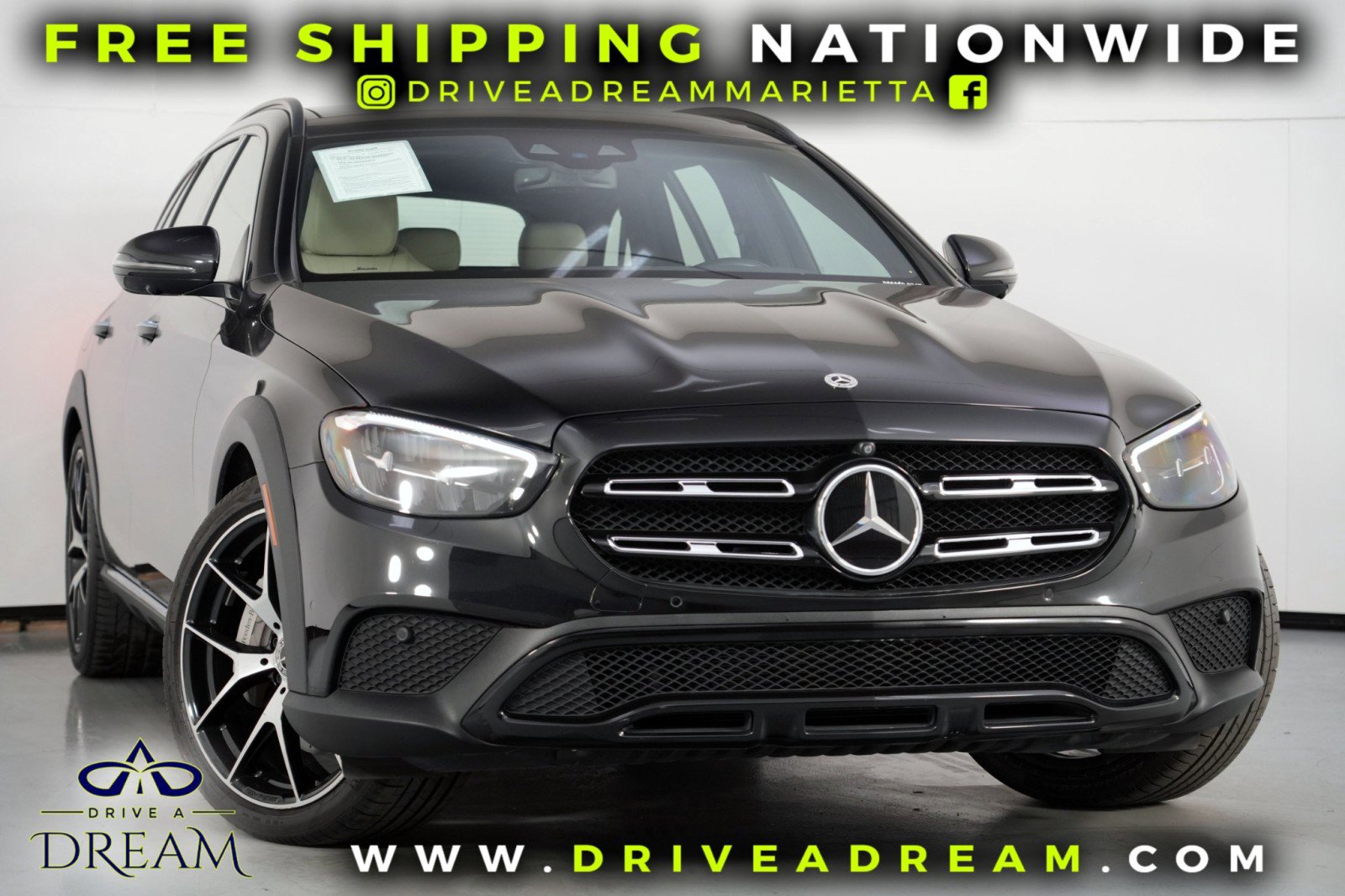 Used 2022 Mercedes-Benz E 450 4MATIC All-Terrain Wagon w/ Driver Assistance Package image 2