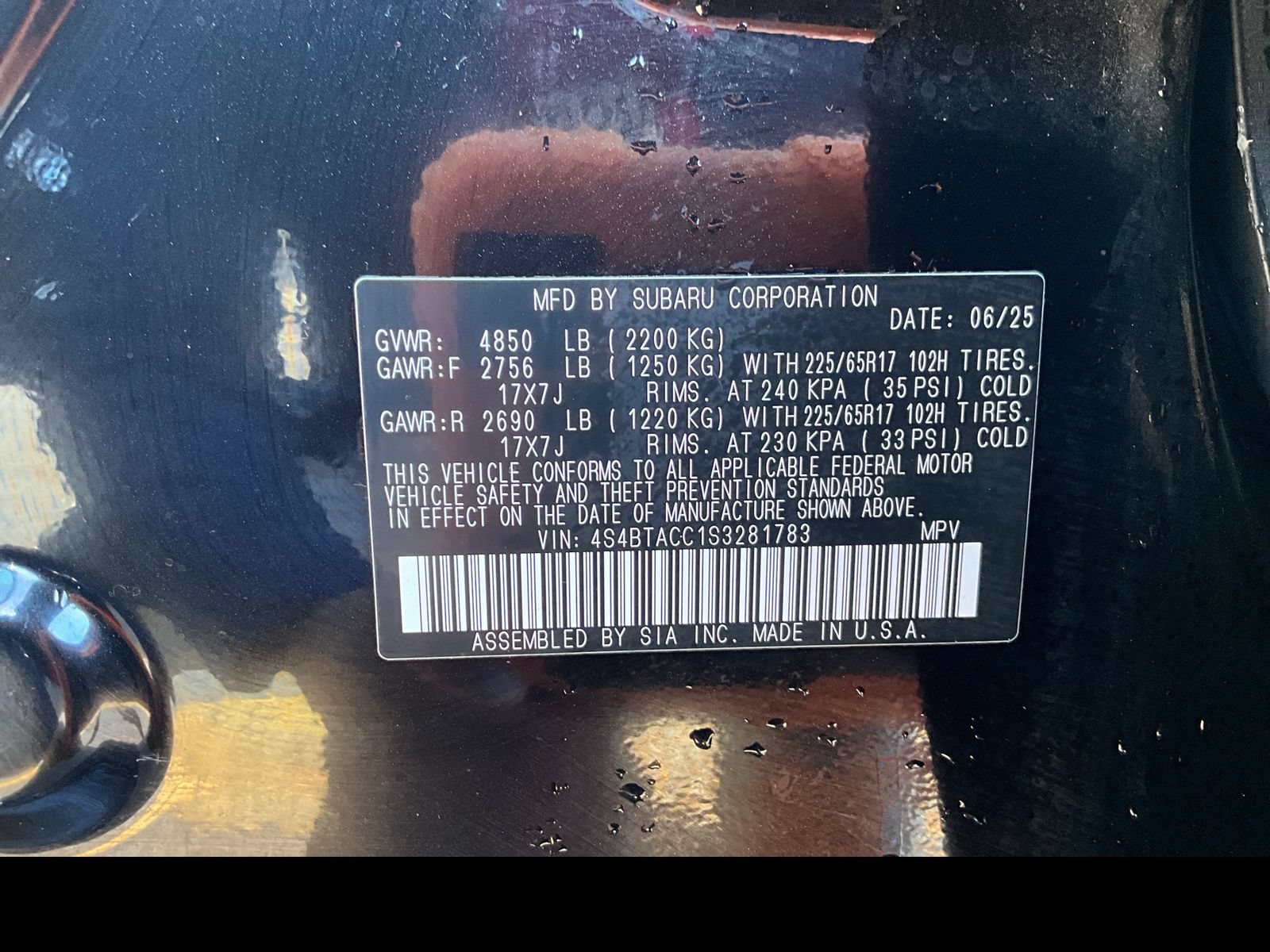 Certified 2025 Subaru Outback Premium AWD/4WD image 18