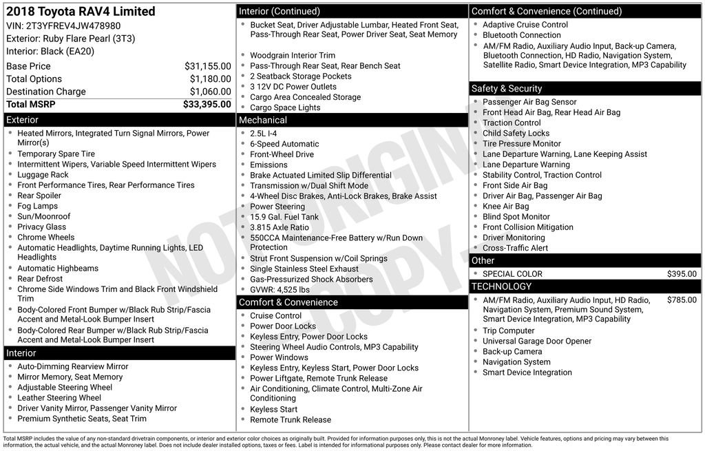 Used 2018 Toyota RAV4 Limited image 36