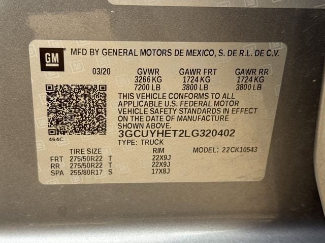 Used 2020 Chevrolet Silverado 1500 High Country w/ Technology Package AWD/4WD image 30