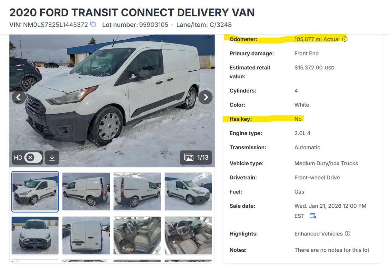 Used 2020 Ford Transit Connect XL image 43