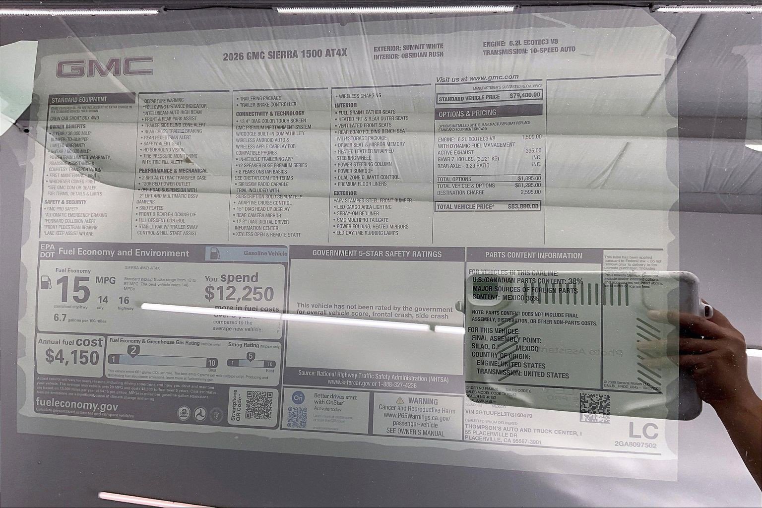 New 2026 GMC Sierra 1500 AT4X AWD/4WD image 20