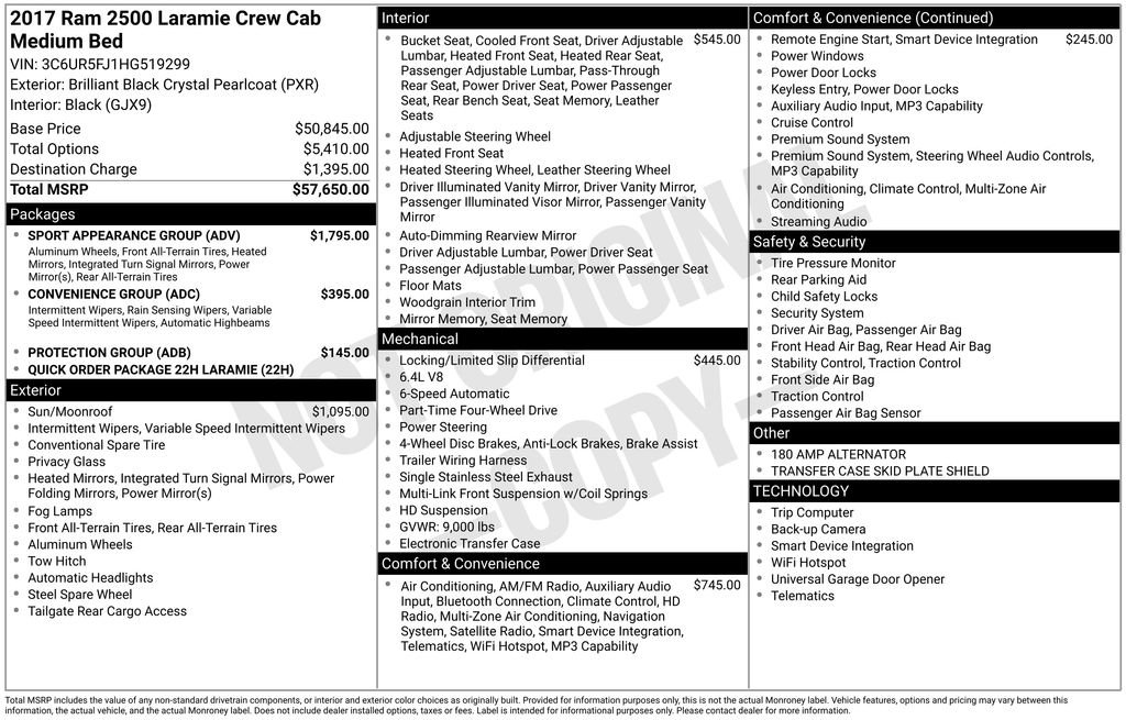 Used 2017 RAM 2500 Laramie w/ Sport Appearance Group image 42