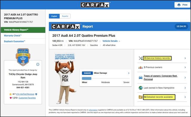 Used 2017 Audi A4 2.0T Premium Plus w/ Premium Plus Package image 13