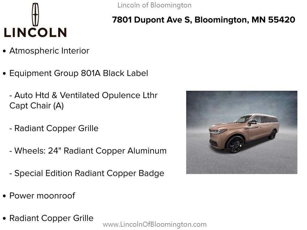 New 2025 Lincoln Navigator L Black Label AWD/4WD image 5