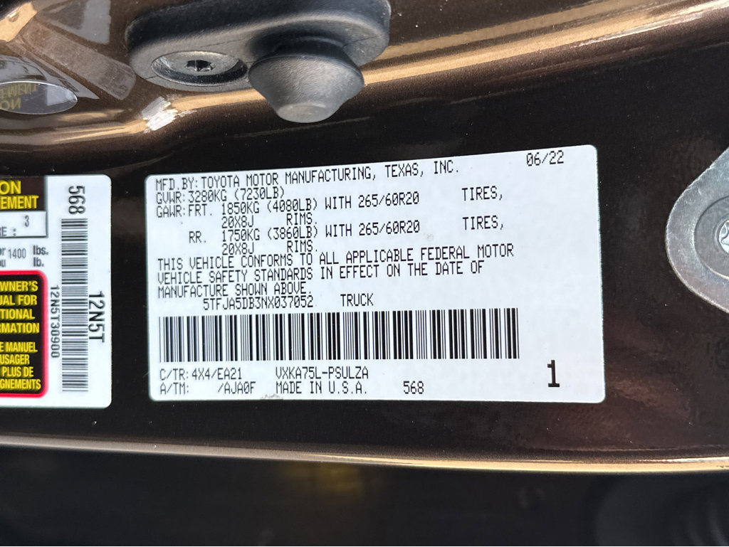 Used 2022 Toyota Tundra Limited AWD/4WD image 47