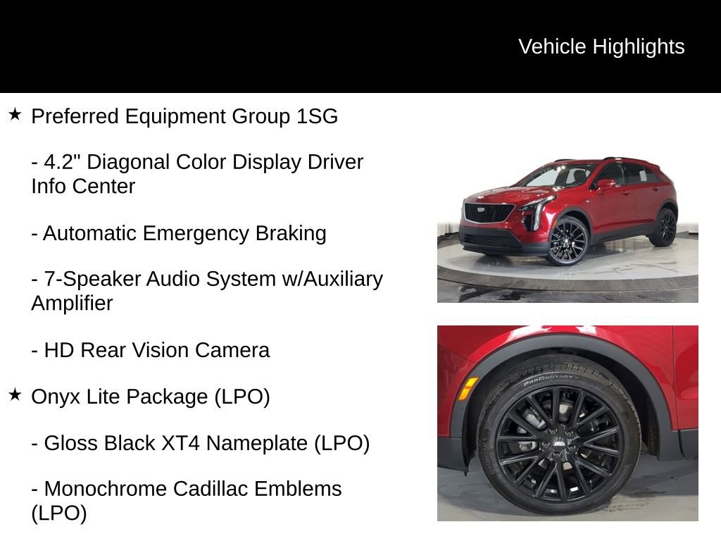 Used 2023 Cadillac XT4 Sport w/ LPO, Onyx Lite Package image 13