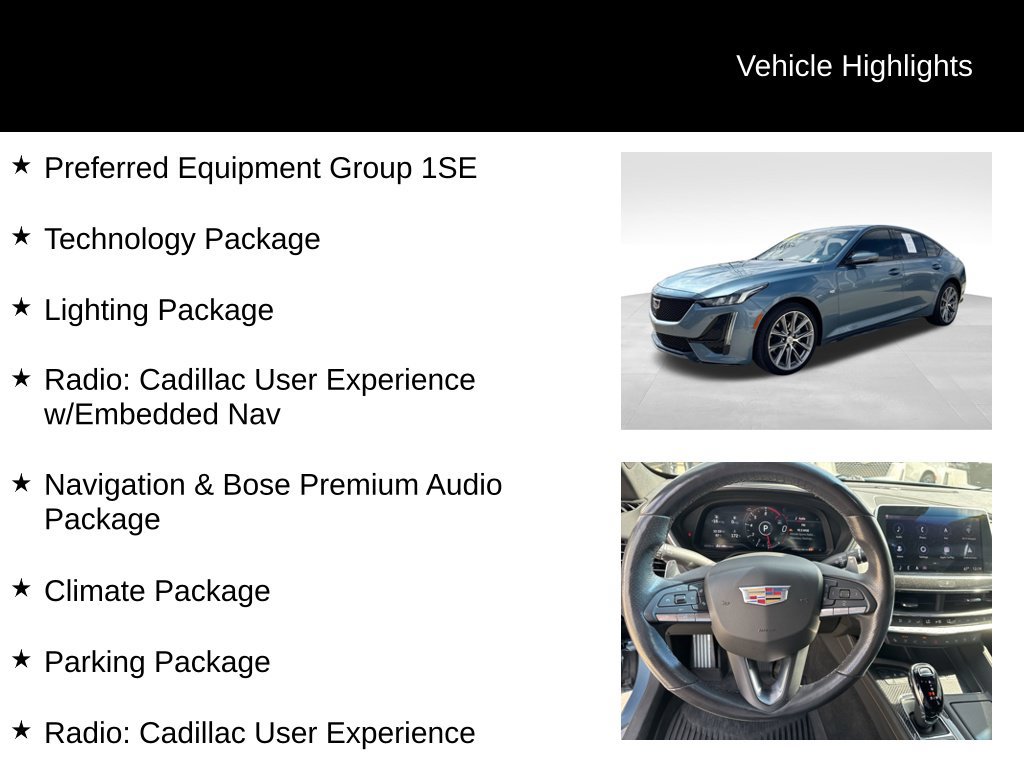 Certified 2024 Cadillac CT5 Sport w/ Parking Package AWD/4WD image 10