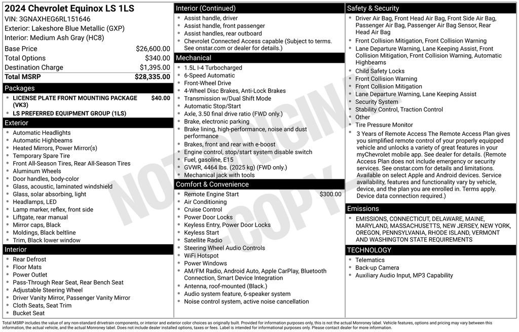 Used 2024 Chevrolet Equinox LS image 2