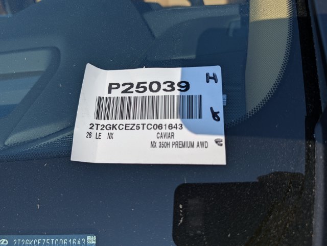 Used 2026 Lexus NX 350h AWD w/ Premium Package image 37