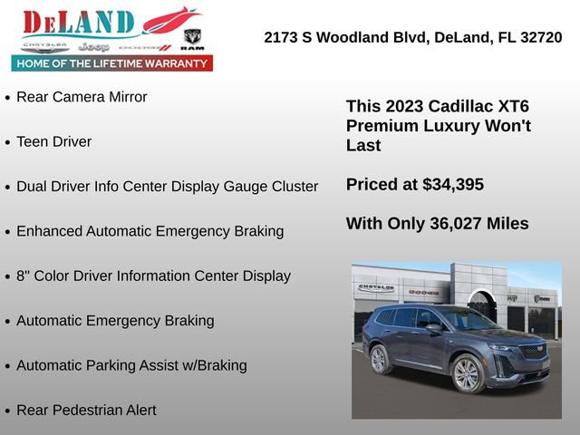 Used 2023 Cadillac XT6 Premium Luxury w/ Technology Package image 36
