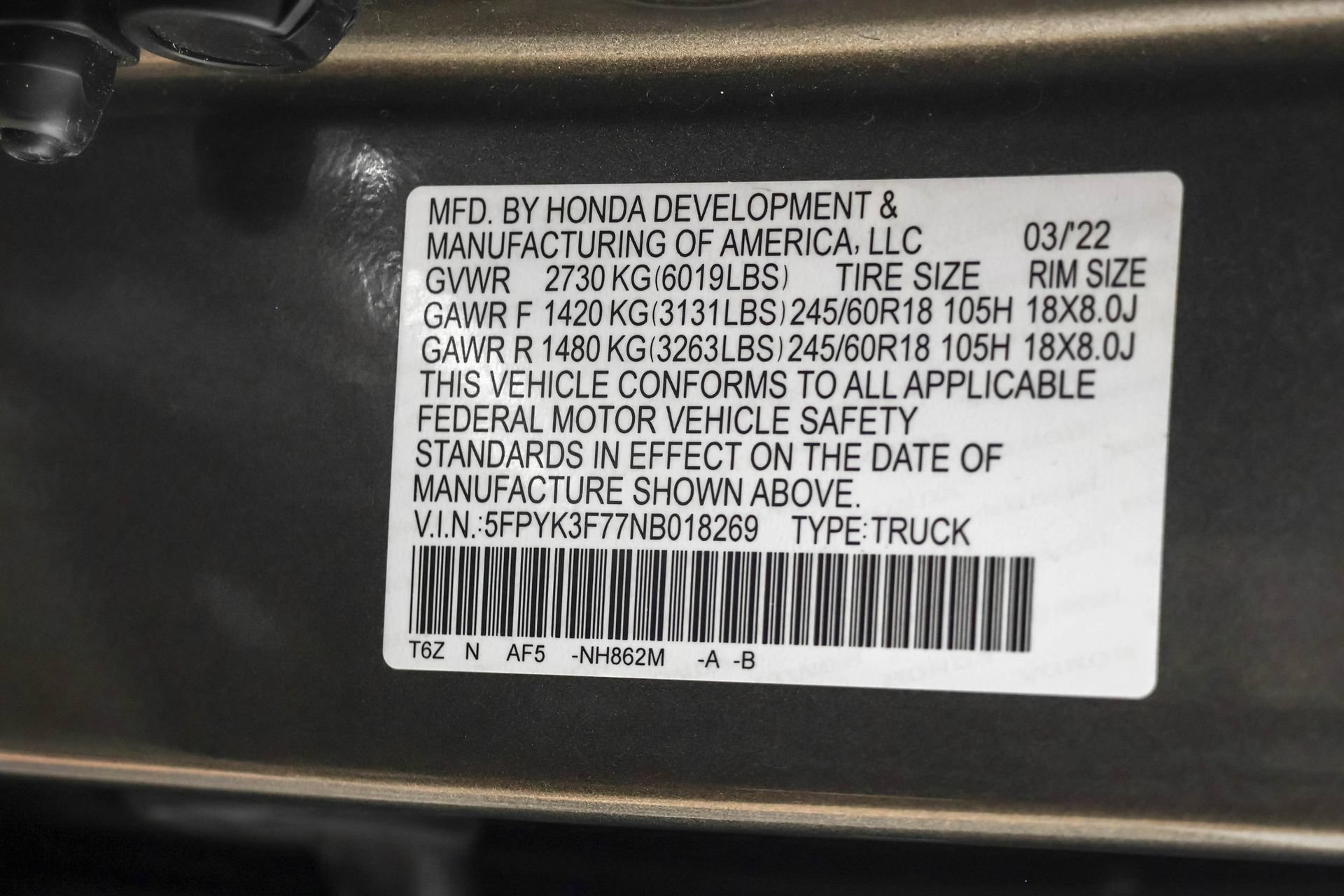 Used 2022 Honda Ridgeline RTL-E image 50