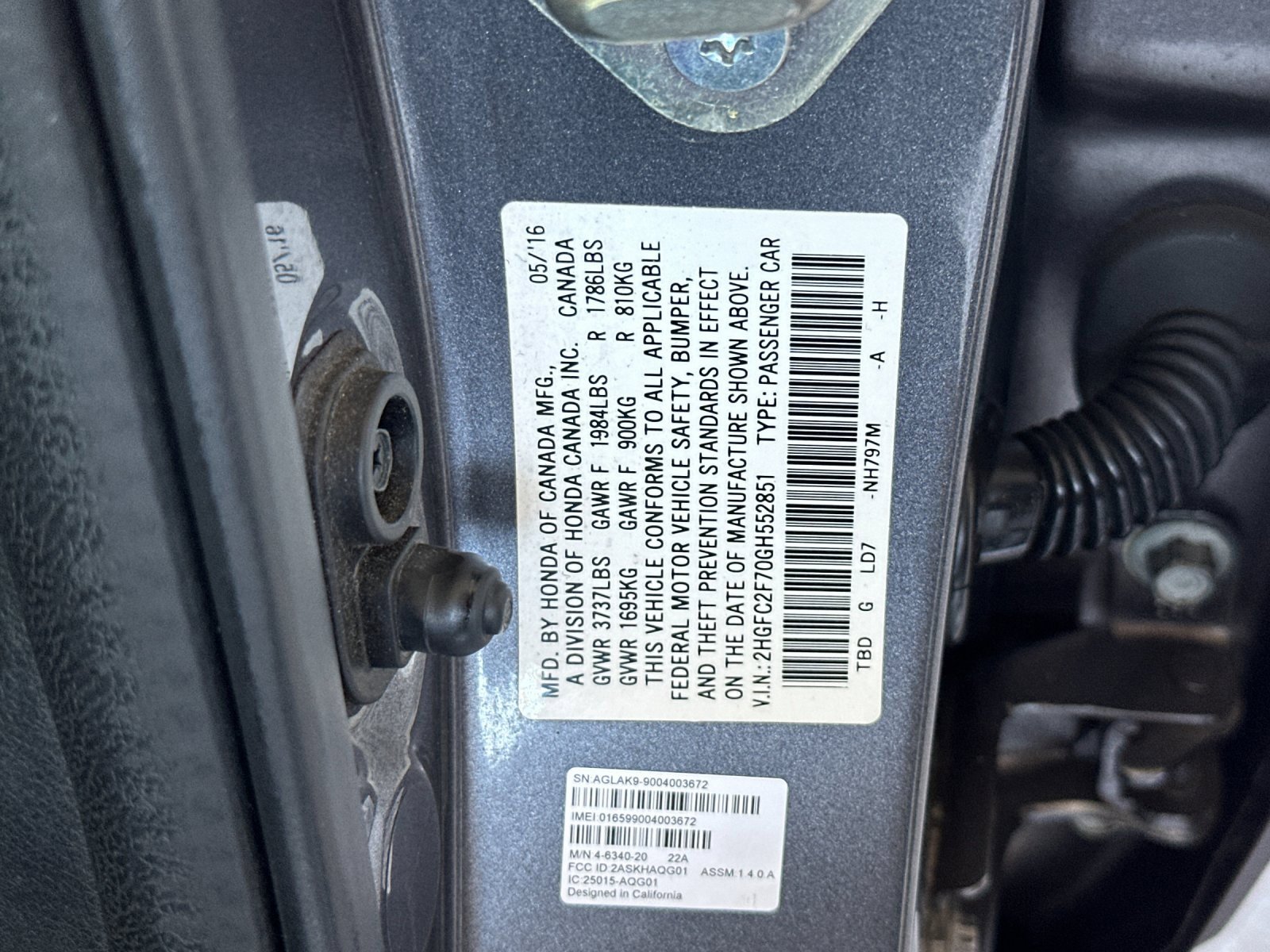 Used 2016 Honda Civic EX image 24