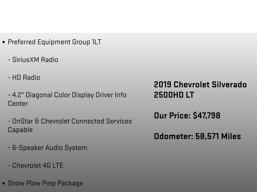 Used 2019 Chevrolet Silverado 2500 LT w/ Snow Plow Prep Package AWD/4WD image 18