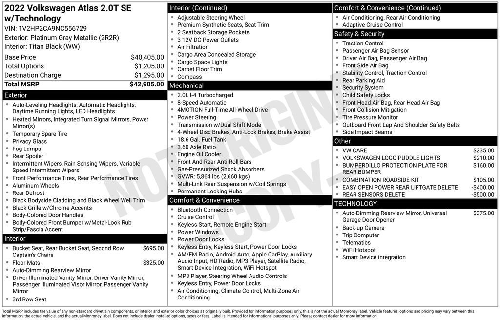 Used 2022 Volkswagen Atlas SE image 13