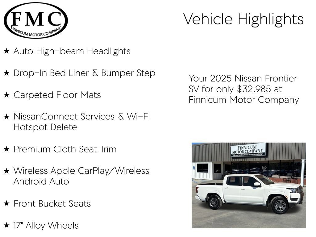Used 2025 Nissan Frontier SV w/ Tow Package image 16