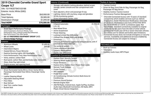 Used 2019 Chevrolet Corvette Grand Sport image 6