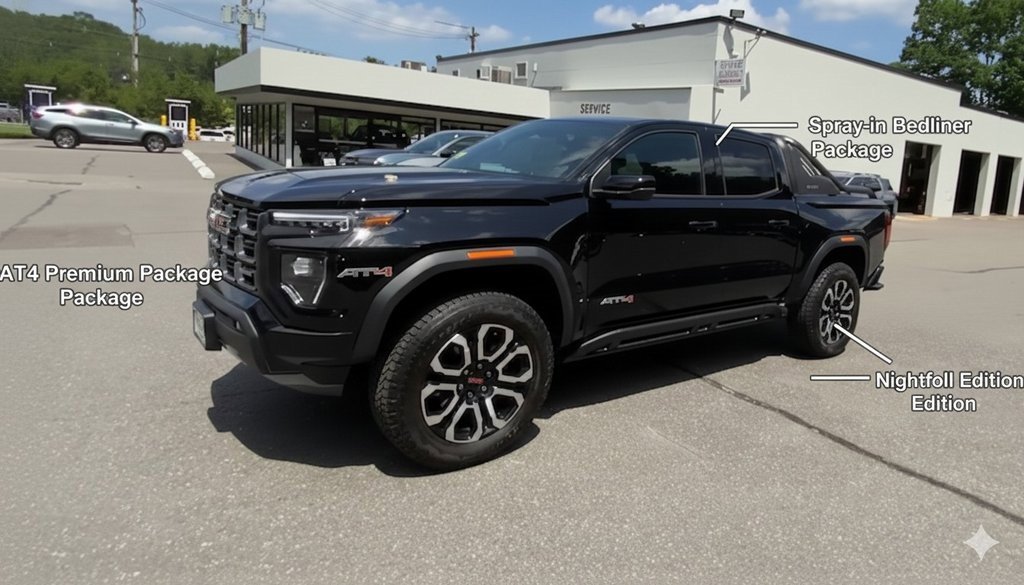 New 2025 GMC Canyon AT4 w/ Nightfall Edition