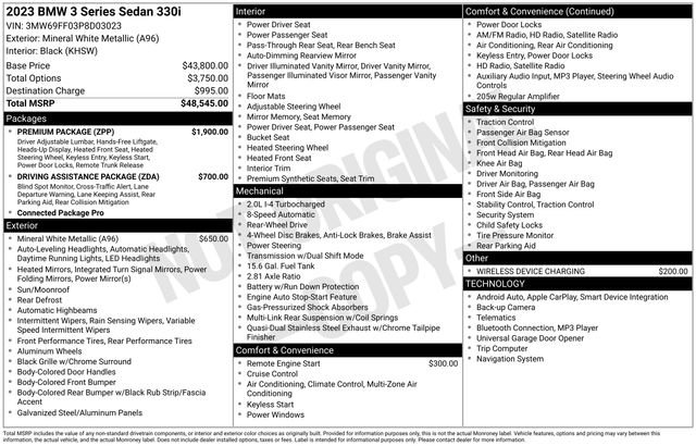 Used 2023 BMW 330i Sedan image 33