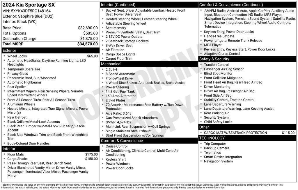 Used 2024 Kia Sportage SX image 15