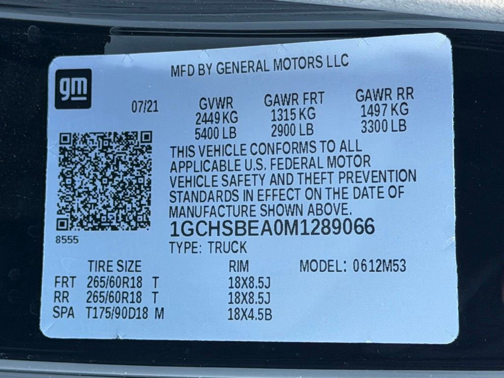 Used 2021 Chevrolet Colorado W/T w/ Custom Special Edition image 28