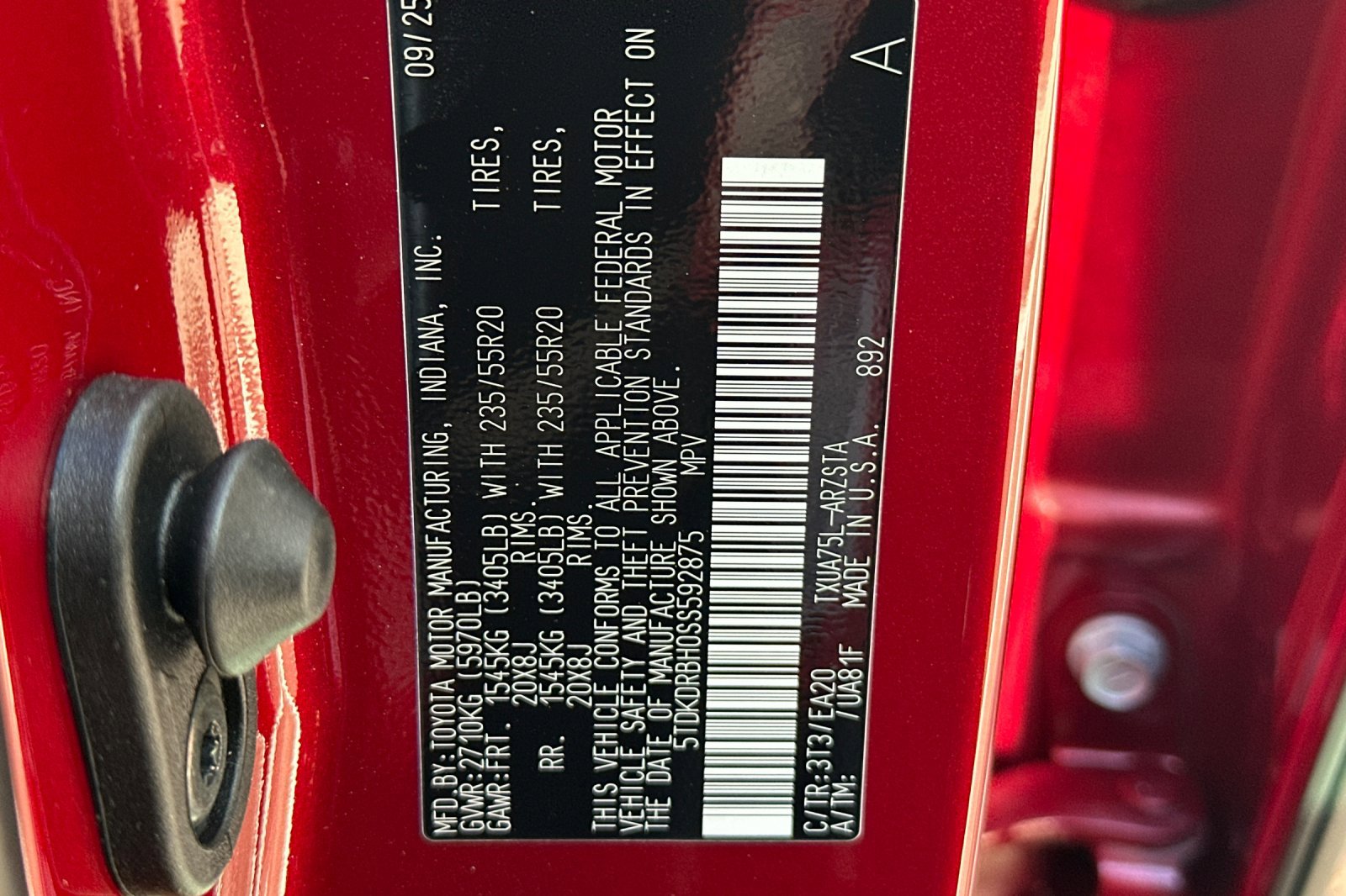 New 2025 Toyota Highlander XSE image 24