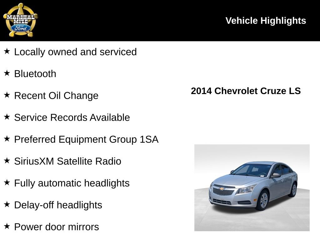 Used 2014 Chevrolet Cruze LS FWD image 2