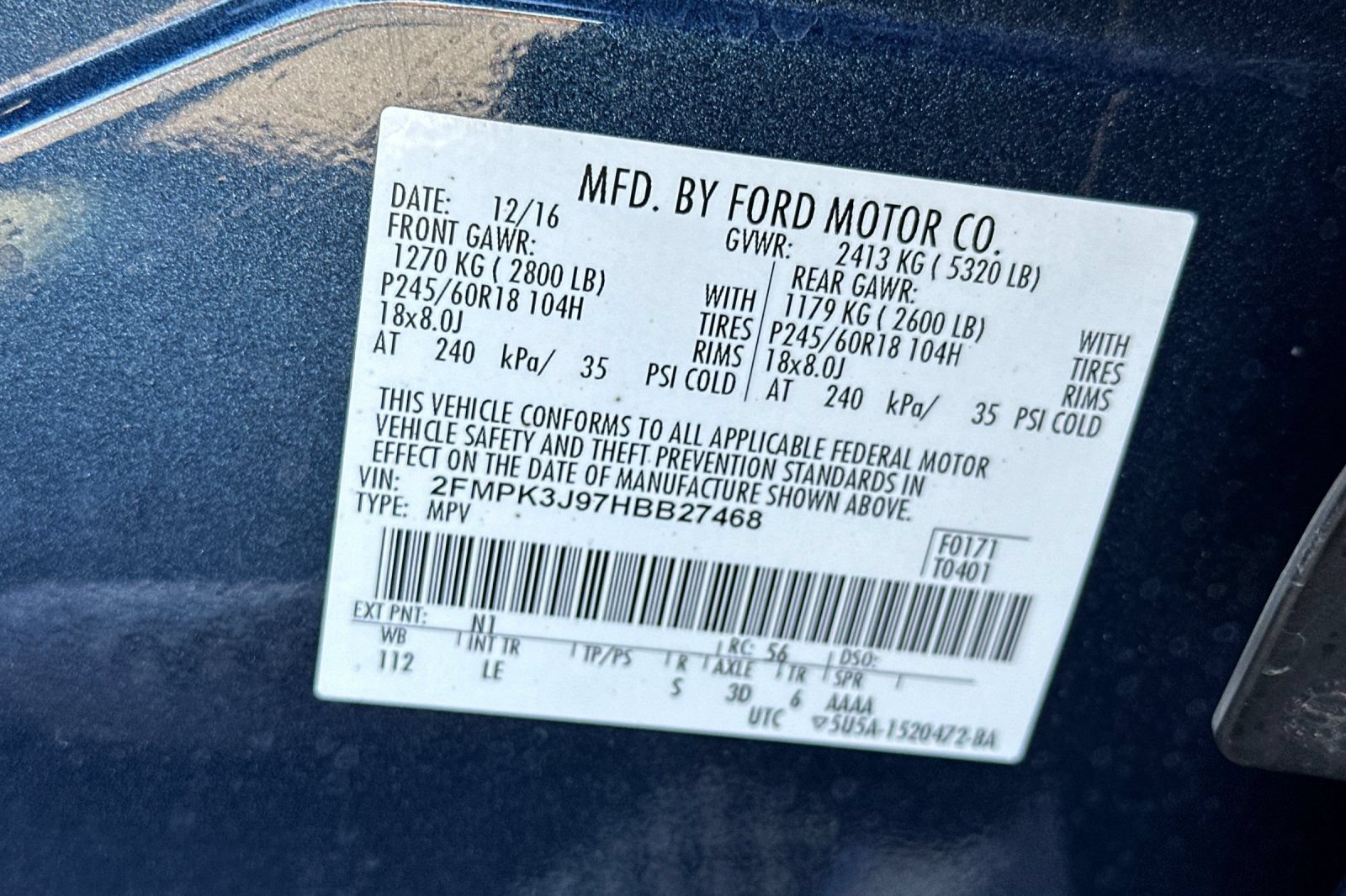 Used 2017 Ford Edge SEL w/ Equipment Group 201A FWD image 28