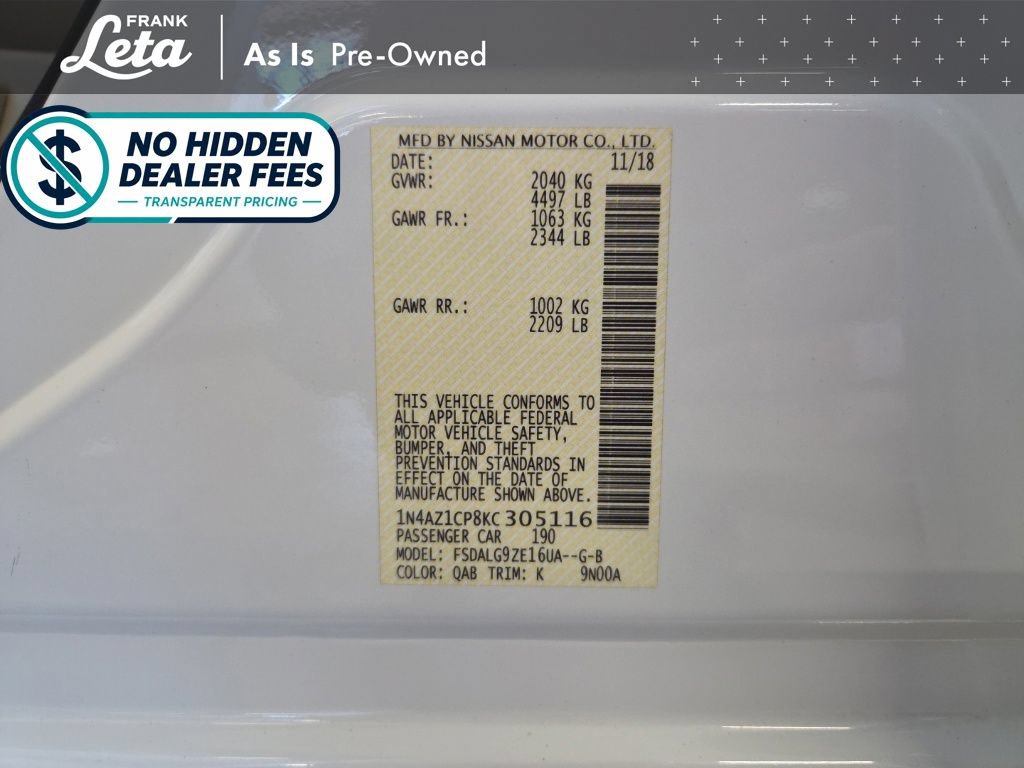 Used 2019 Nissan Leaf SL w/ SL Technology Package FWD image 25