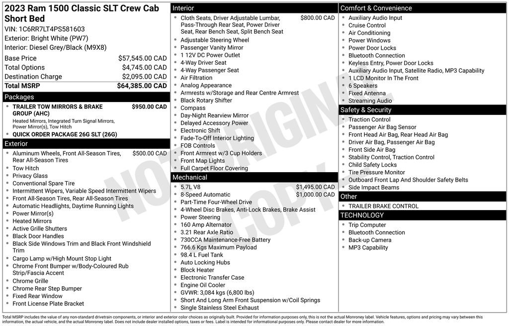 Used 2023 RAM 1500 Classic SLT image 45