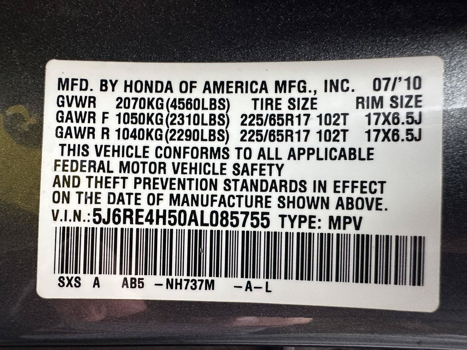 Used 2010 Honda CR-V EX image 15