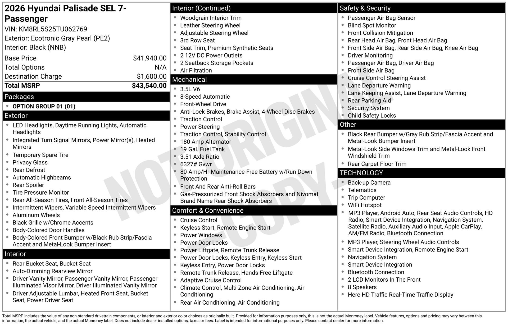 Used 2026 Hyundai Palisade SEL FWD image 42