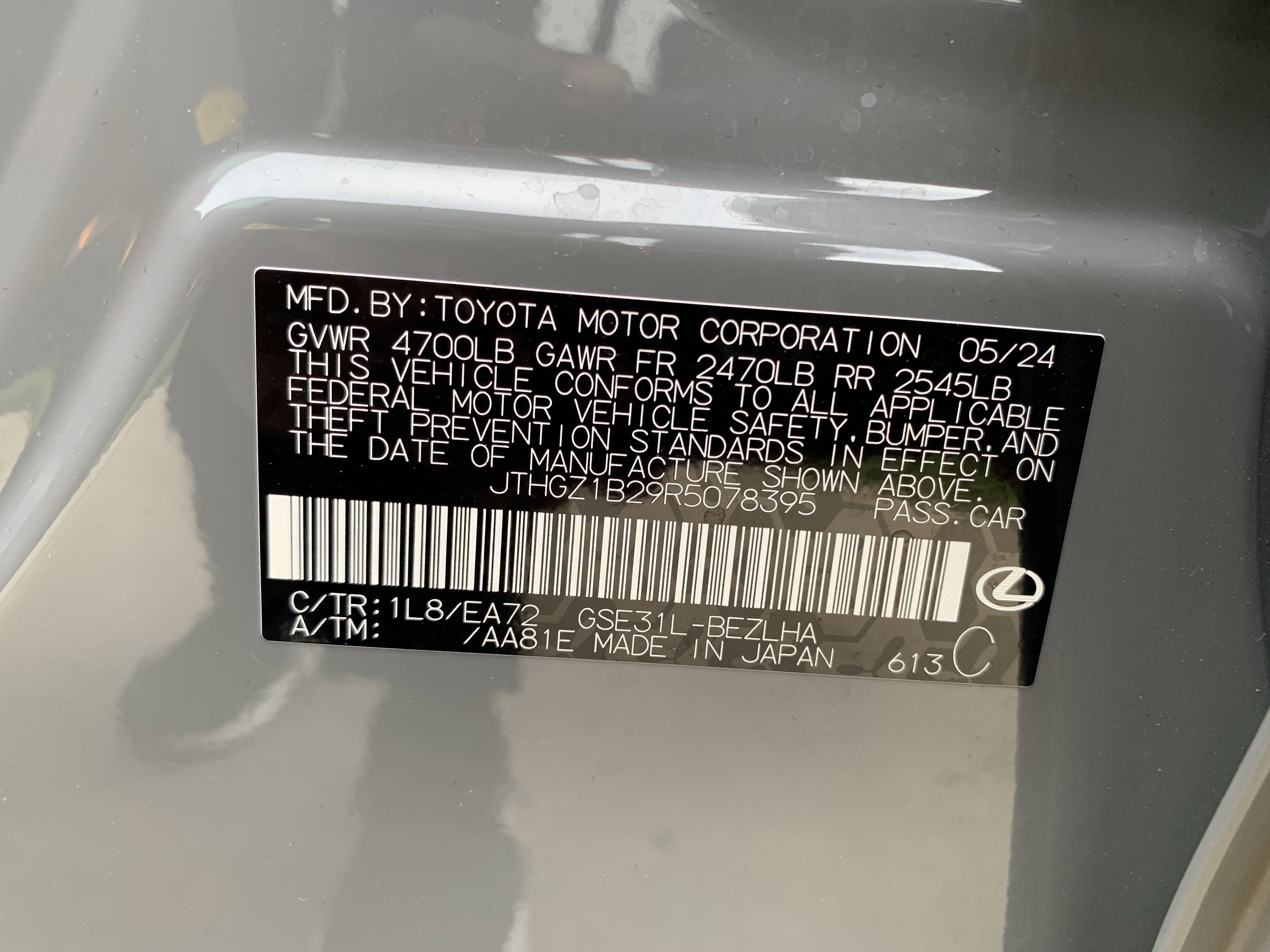Certified 2024 Lexus IS 350 F Sport w/ Blackout Package image 36