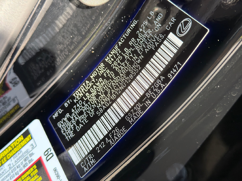 Used 2022 Lexus ES 350 F Sport w/ Accessory Package FWD image 17
