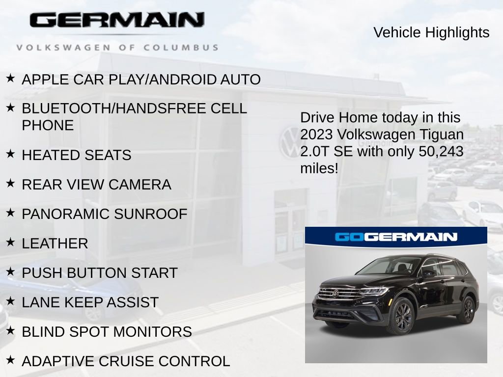 Used 2023 Volkswagen Tiguan SE w/ Panoramic Sunroof Package FWD image 6