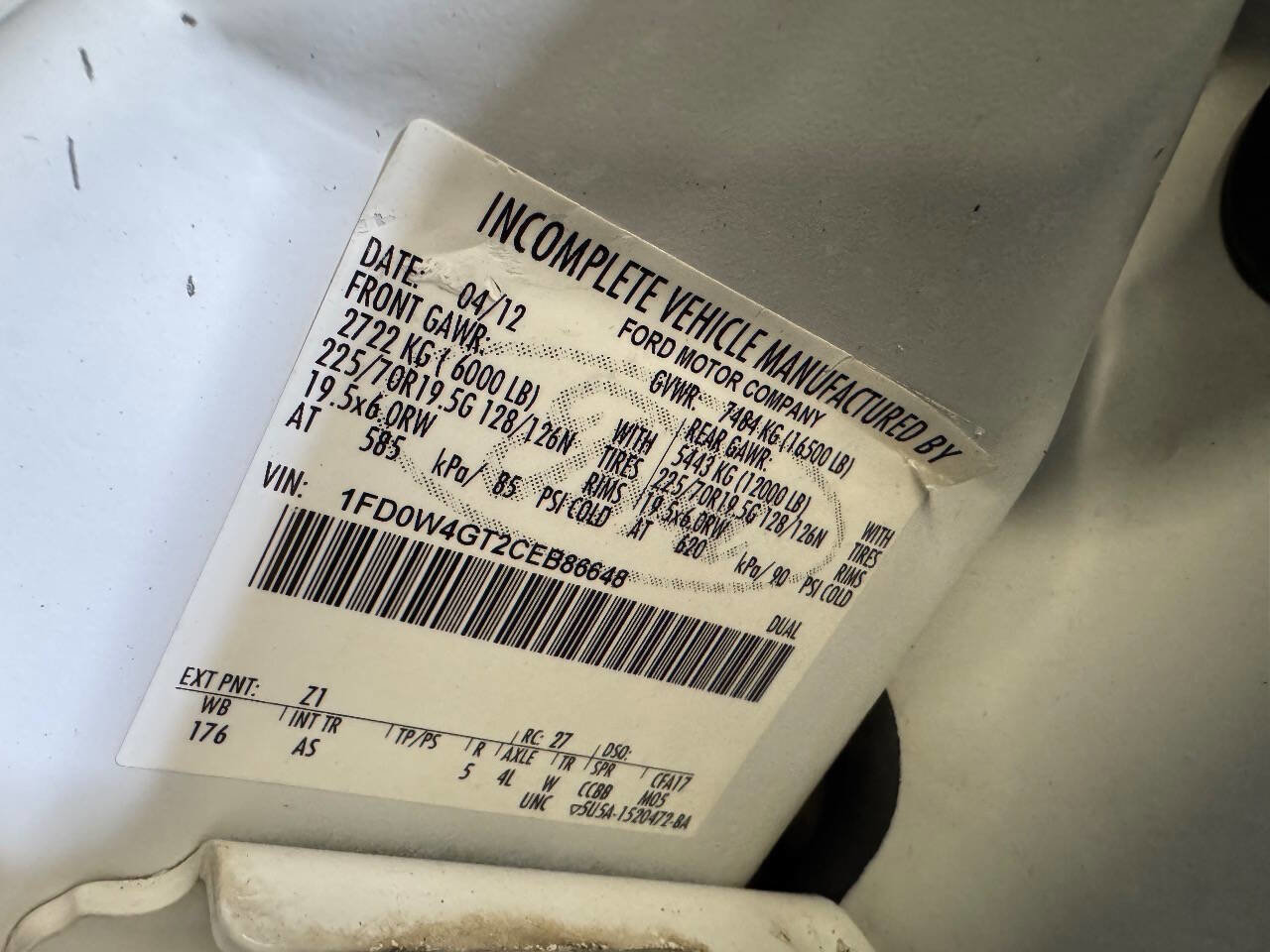 Used 2012 Ford F450 XL w/ PWR Equipment Group image 22