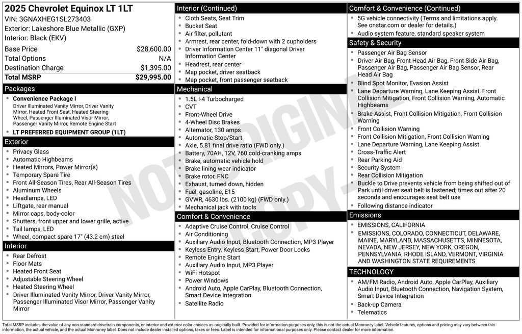Used 2025 Chevrolet Equinox LT image 38