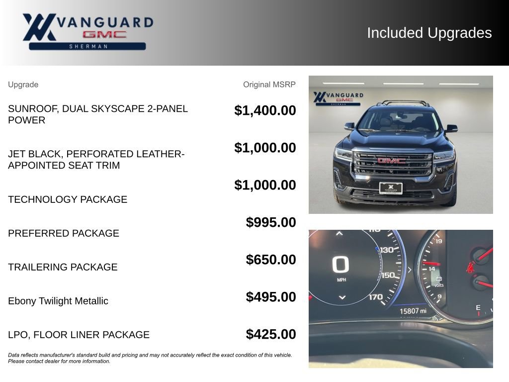 Used 2023 GMC Acadia AT4 w/ Technology Package image 9