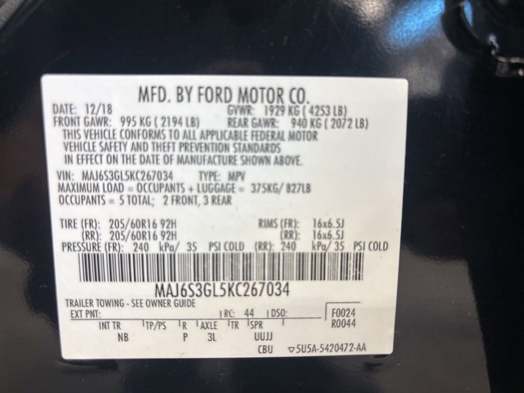 Used 2019 Ford EcoSport SE AWD/4WD image 32