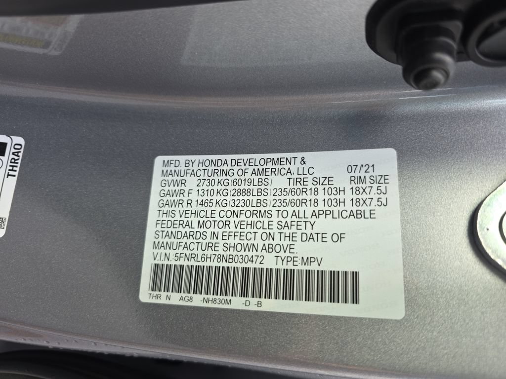 Certified 2022 Honda Odyssey EX-L image 26