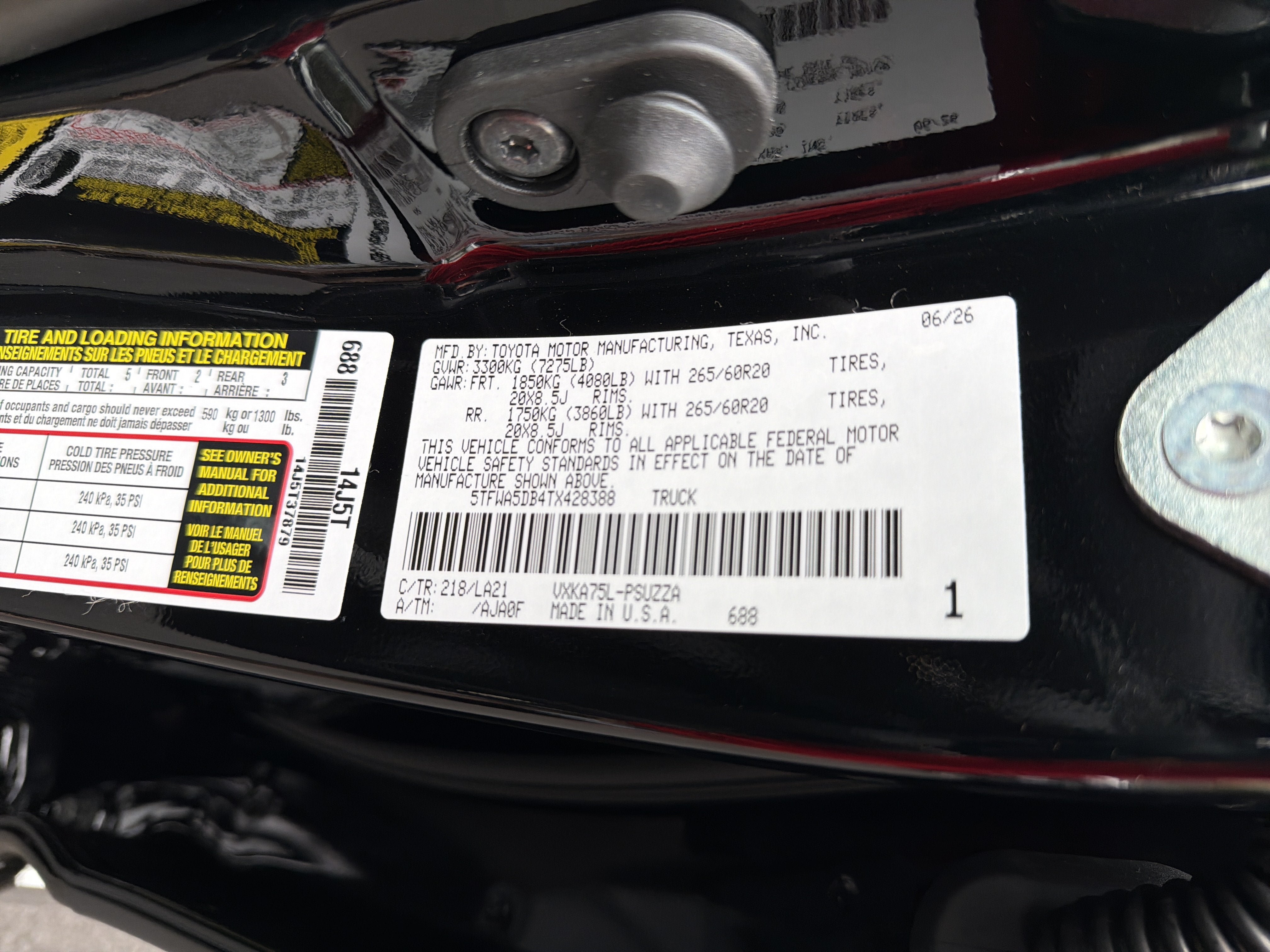 New 2026 Toyota Tundra Platinum AWD/4WD image 14