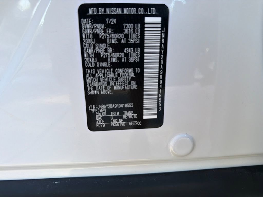Used 2024 Nissan Armada SL w/ Captain's Chairs Package RWD image 40