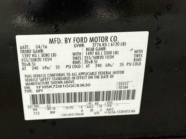 Used 2016 Ford Explorer XLT w/ Equipment Group 202A image 32